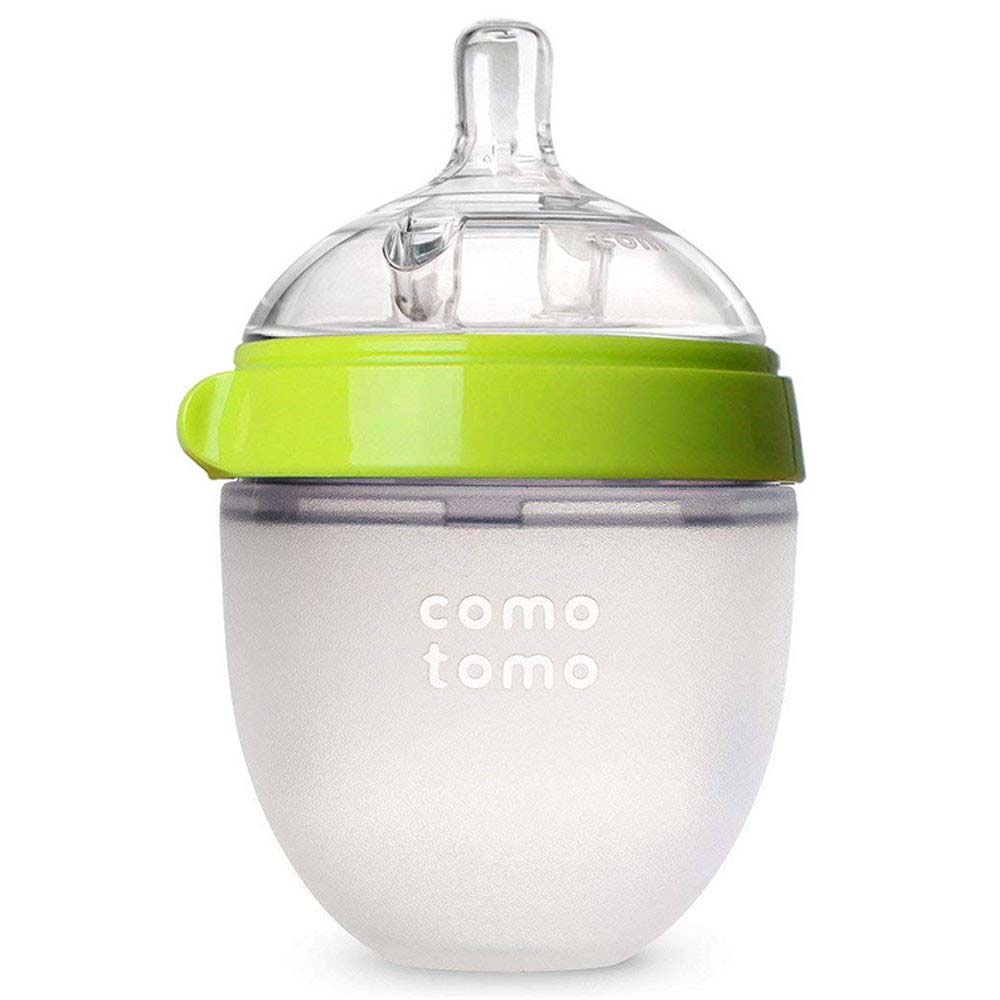 Comotomo Natural Feel Baby Bottle Single Pack 150 ML Green