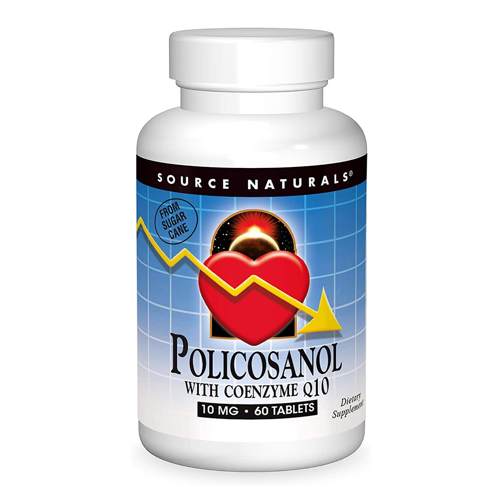Source Naturals Policosanol with Coenzyme Q10 60 Tablets 10 mg