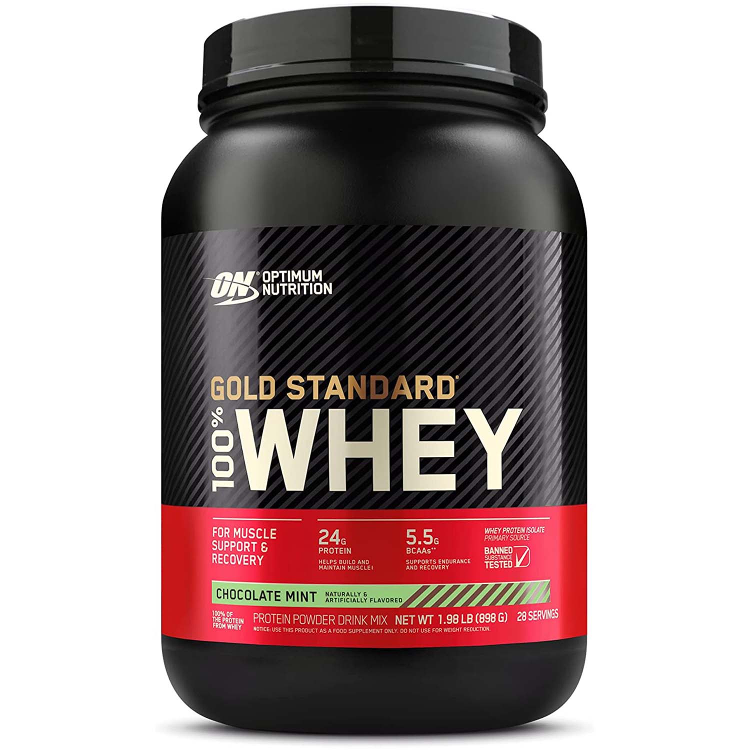 Optimum Nutrition Gold Standard 100% Whey Protein 2 LB Chocolate Mint