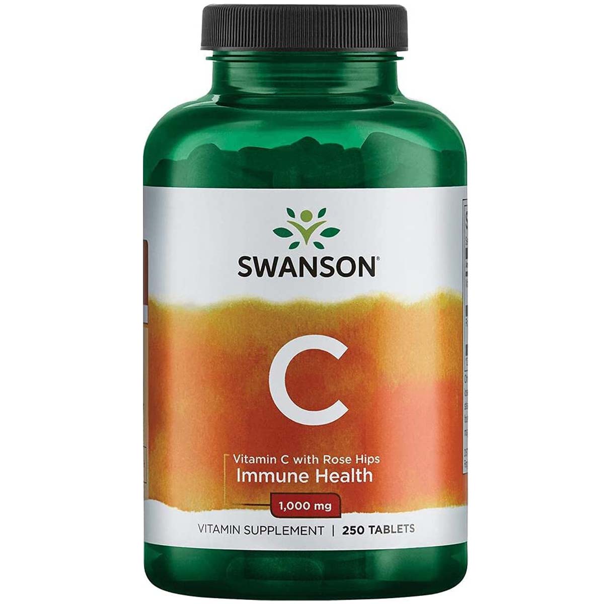 Swanson Vitamin C with Rose Hips 250 Tablets 1000 mg