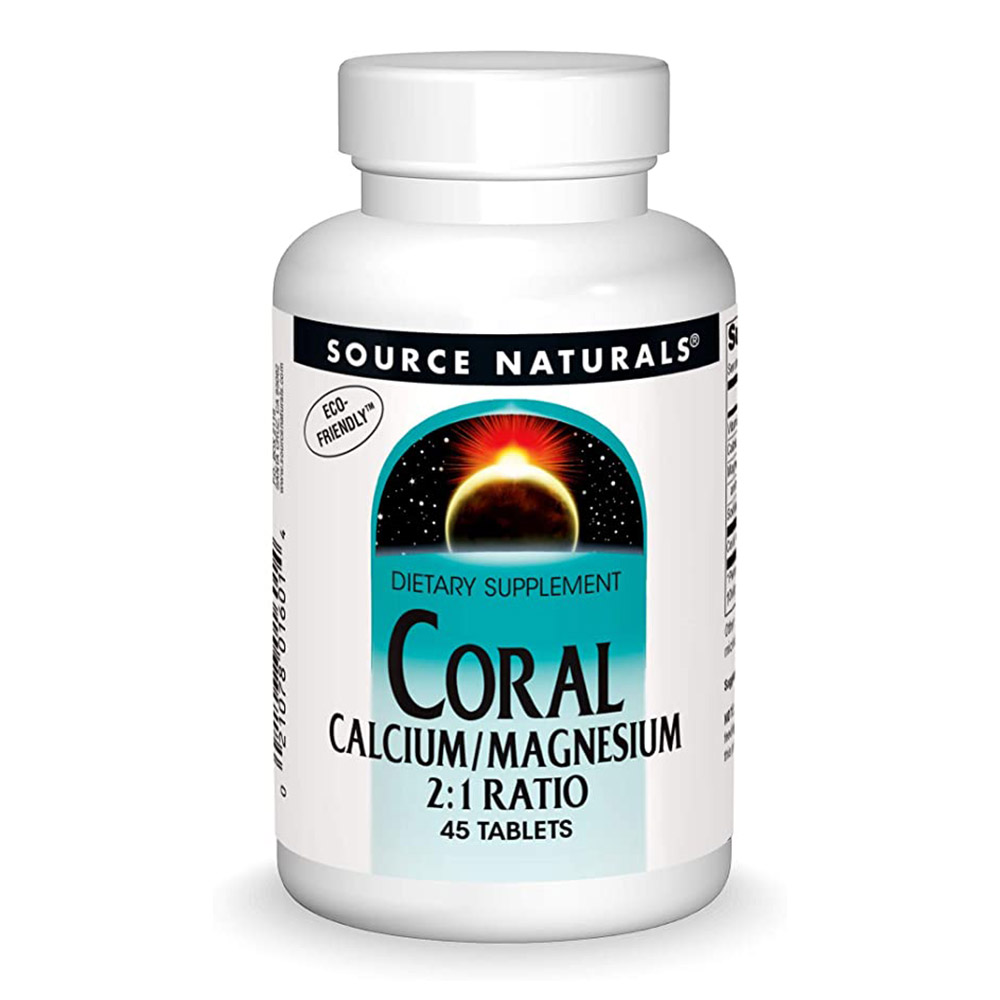 Source Naturals Coral Calcium Magnesium 45 Tablets