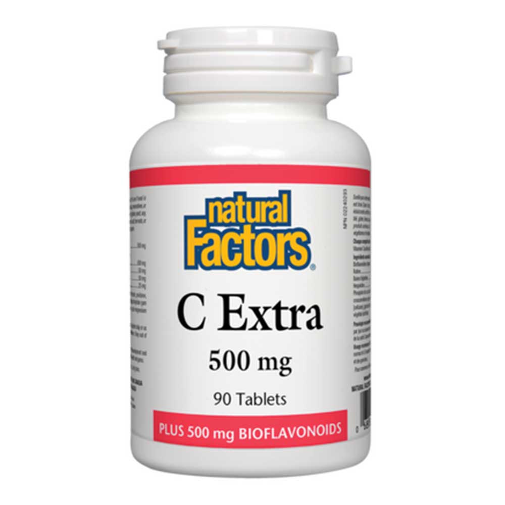 Natural Factors Vitamin C Extra, 90 Tablets, 500 mg