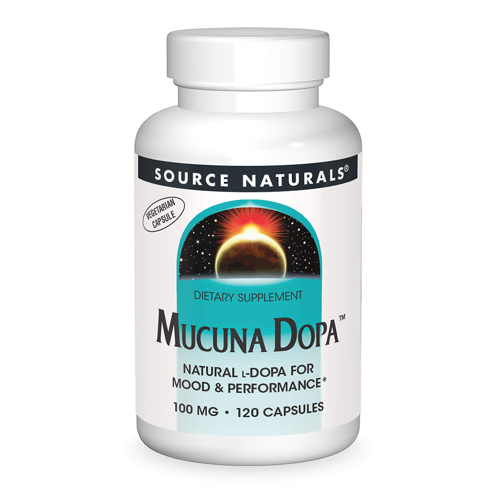Source Naturals Mucuna Dopa, 100 mg, 120 Veggie Capsules