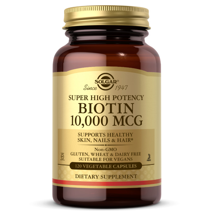 Solgar Biotin 10000 mcg 120 Vegetable Capsules