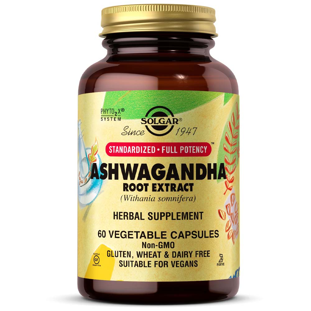 Solgar Ashwagandha Root Extract, 60 Vegetable Capsules