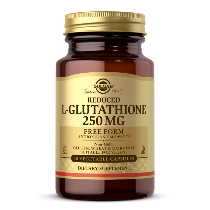 Solgar Reduced L-glutathione, 250 mg, 30 Vegetable Capsules