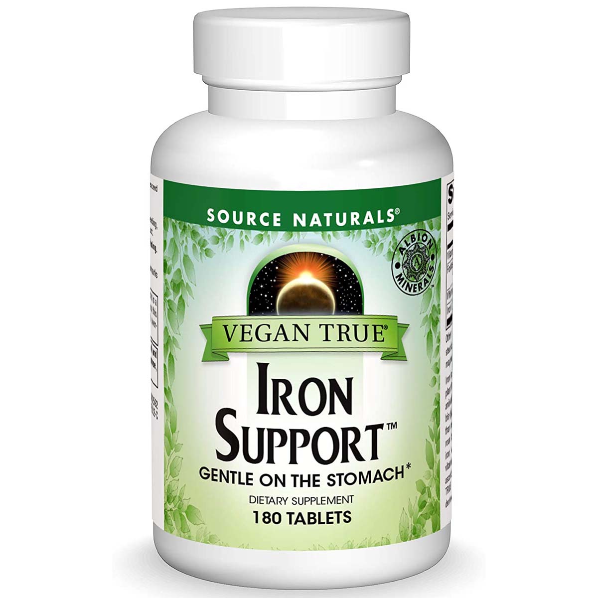 Source Naturals Vegan True Iron Support 180 Tablets