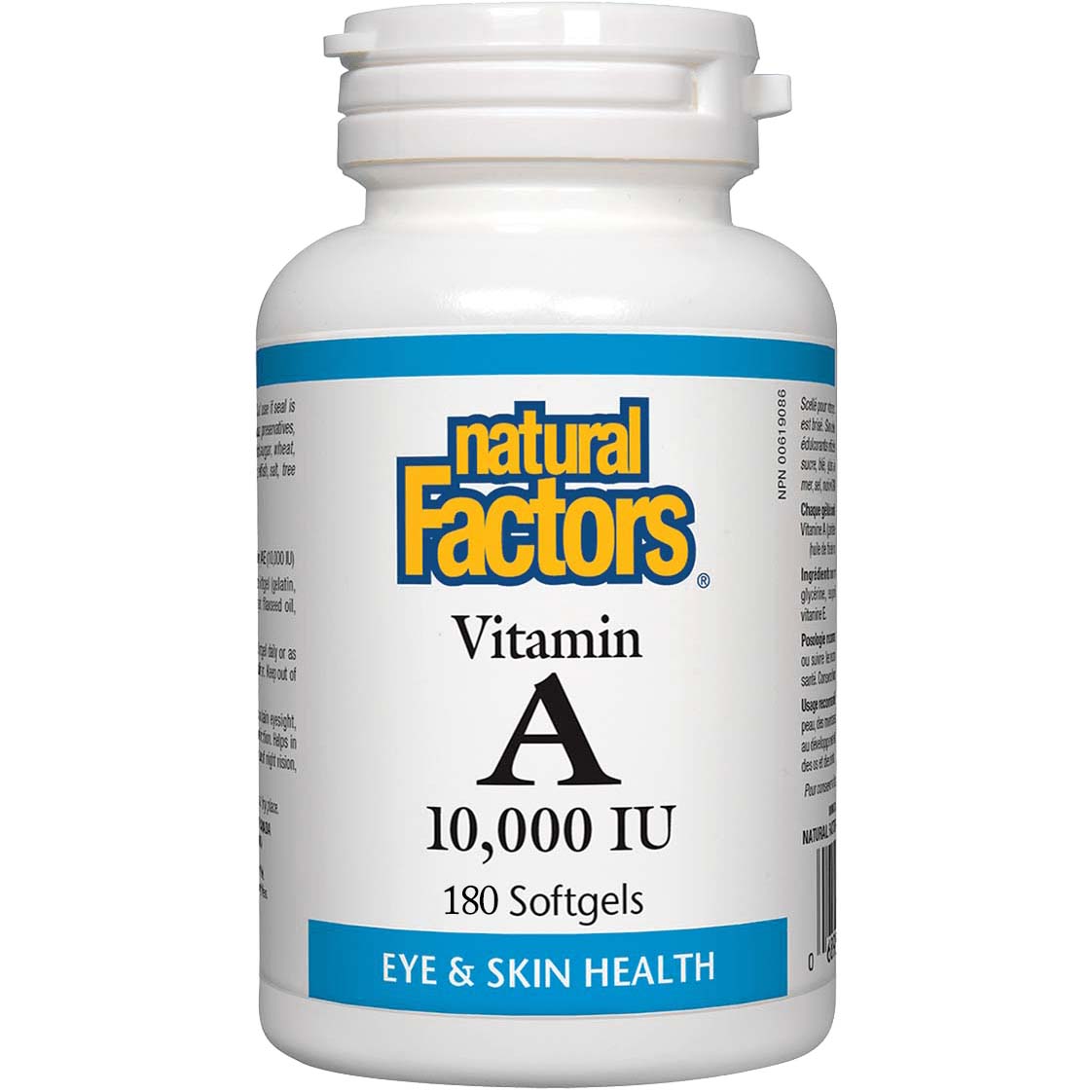 Natural Factors Vitamin A, 180 Softgels, 10000 IU