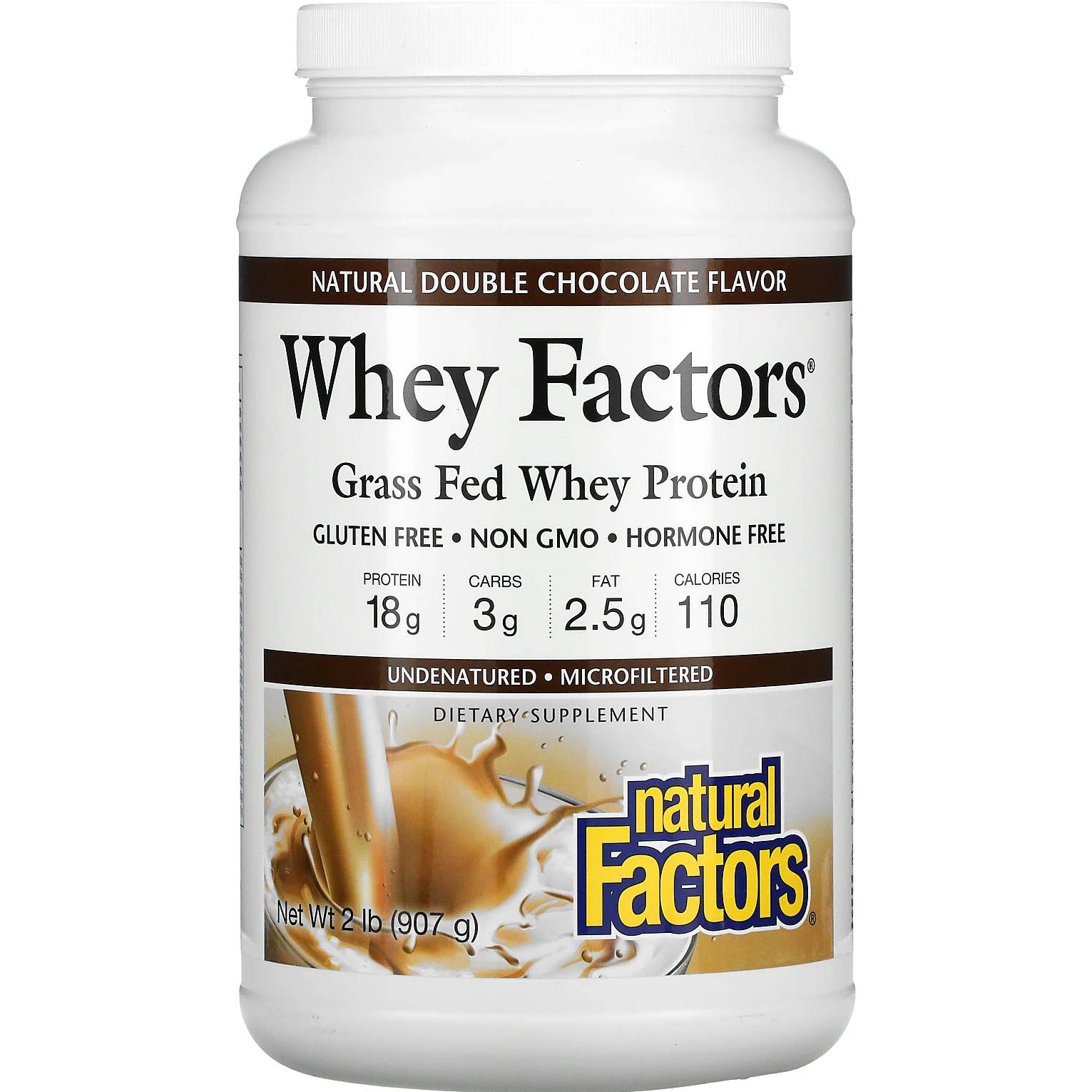 Natural Factors Whey Factors Protein 1 kg Milk Chocolate