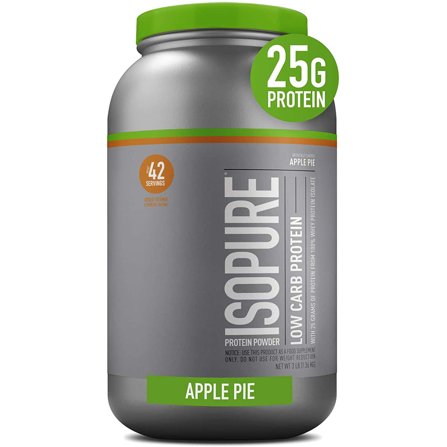 Nature's Best Isopure Zero Carb Protein 3 LB Apple Pie