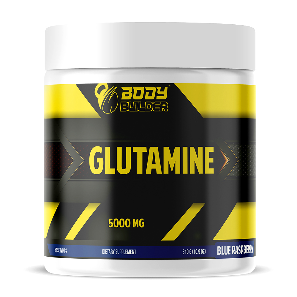 Body Builder Glutamine, 50, Blue Raspberry, 5000 Mg LGlutamine