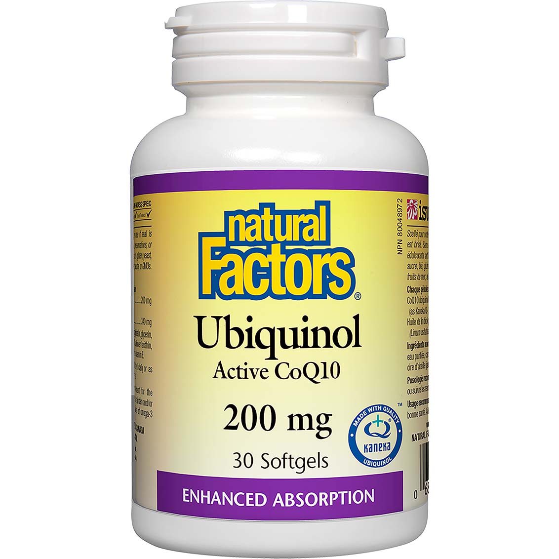 Natural Factors Ubiquinol Active CoQ10, 200 mg, 30 Softgels