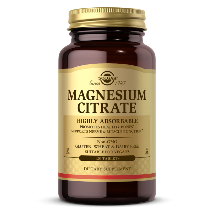 Solgar Magnesium Citrate Highly Absorbable 120 Tablets