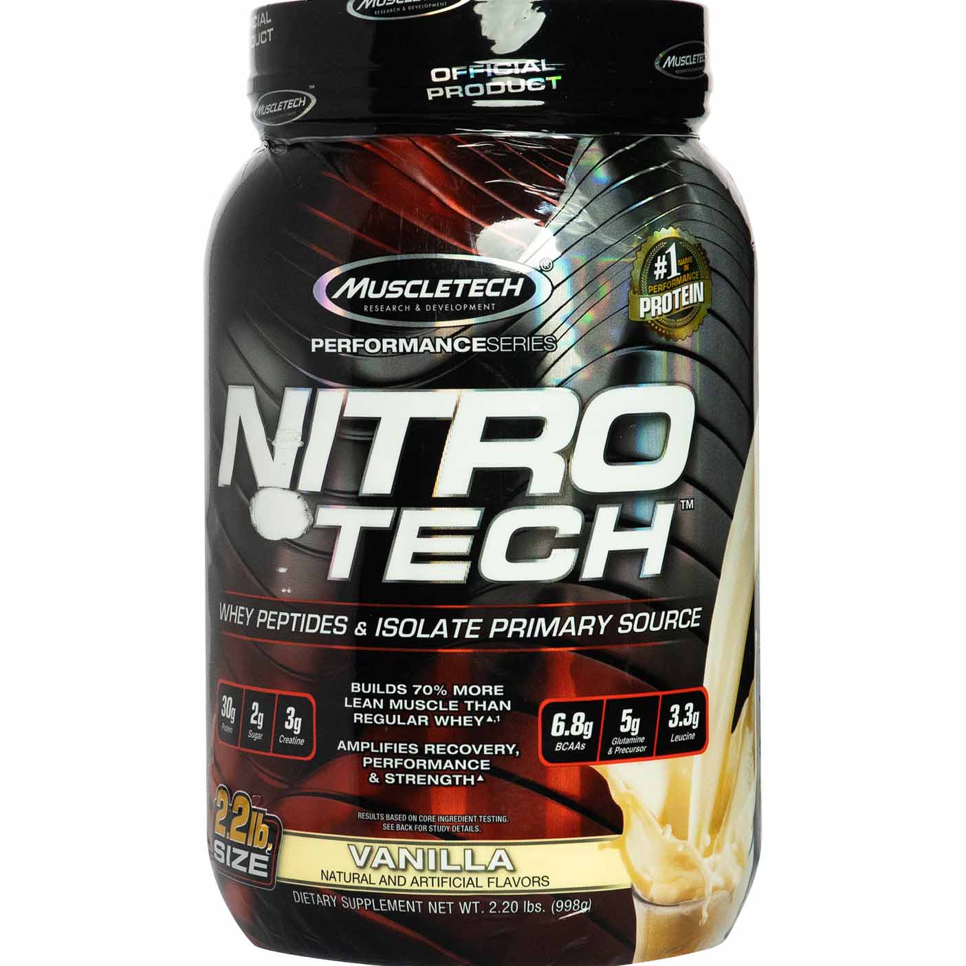 Muscletech Nitro Tech Whey Protein 2 LB Vanilla