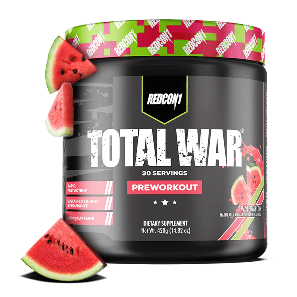 Redcon1 Total War, Watermelon, 30, 320mg Caffeine Per serving, Improve Metabolic Function