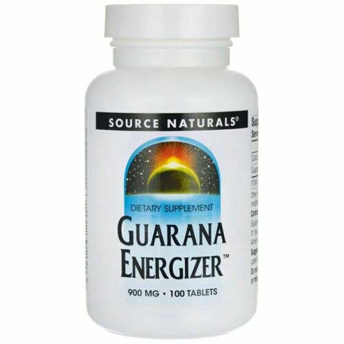 Source Naturals Guarana Energizer, 900 mg, 100 Tablets
