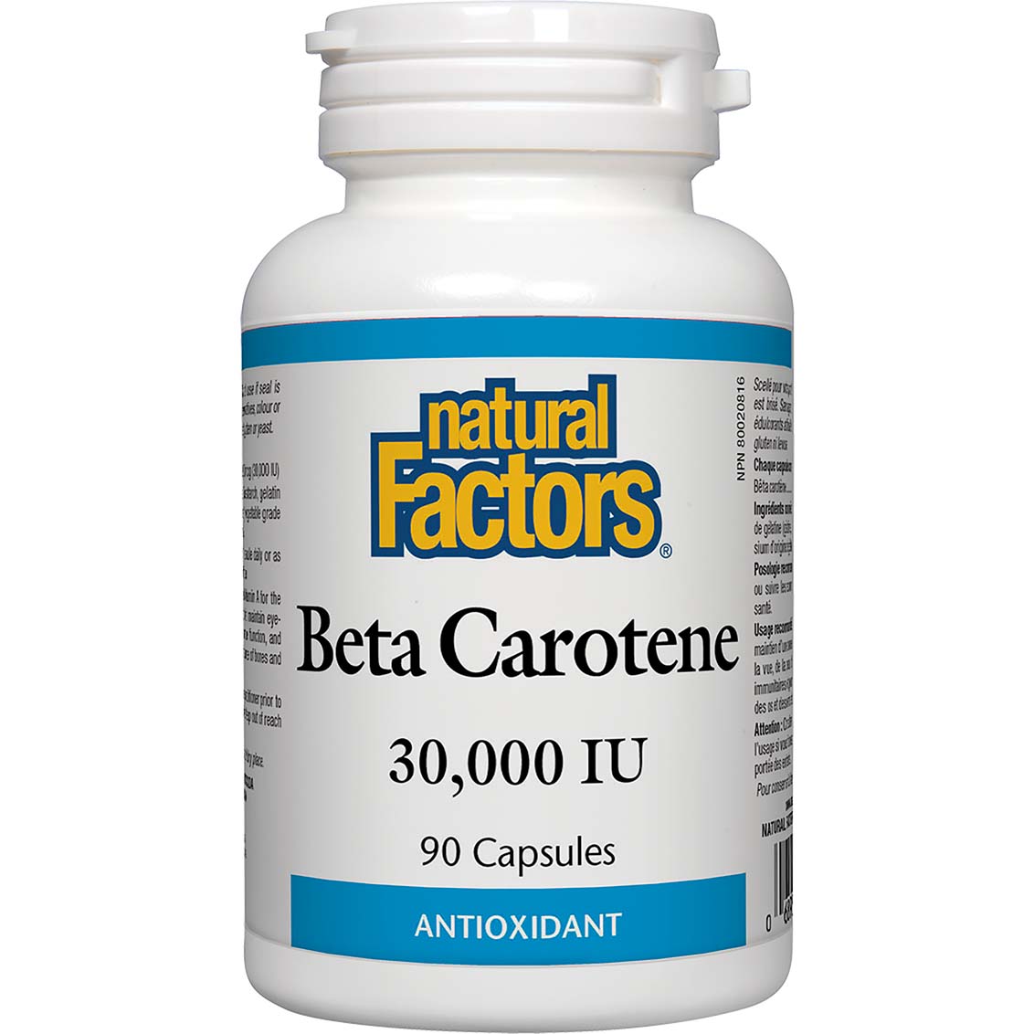 Natural Factors Beta Carotene 90 Capsules 30000 IU