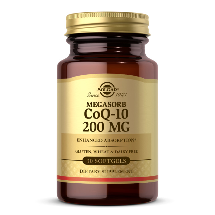 Solgar Megasorb Coq10, 200 mg, 30 Softgels