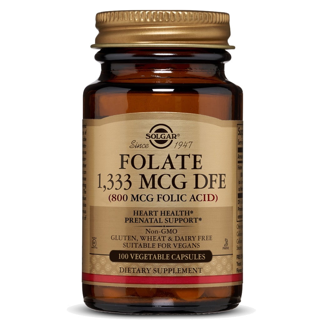 Solgar Folic Acid 100 Vegetable Capsules 800 mcg
