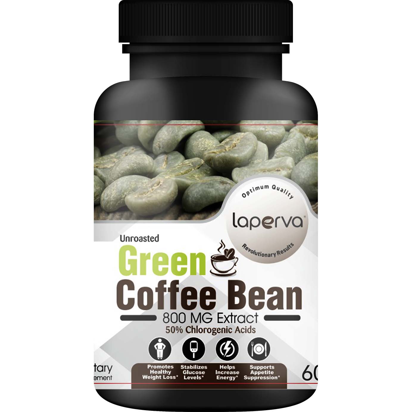 لابيرفا حبوب القهوة الخضراء, 800 ملجم, 60 كبسولات نباتية