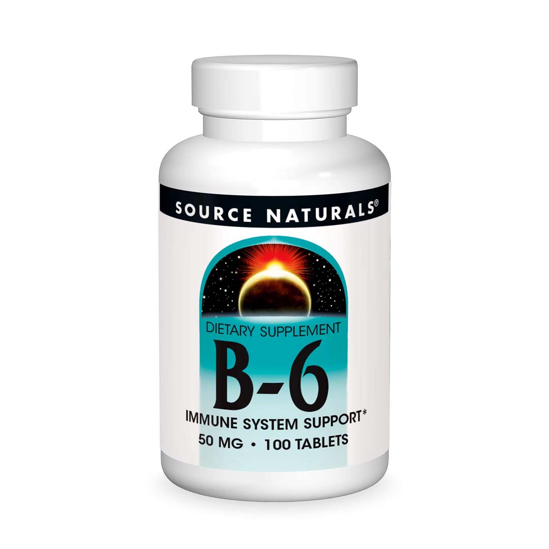 Source Naturals Vitamin B 6 100 Tablets 50 mg