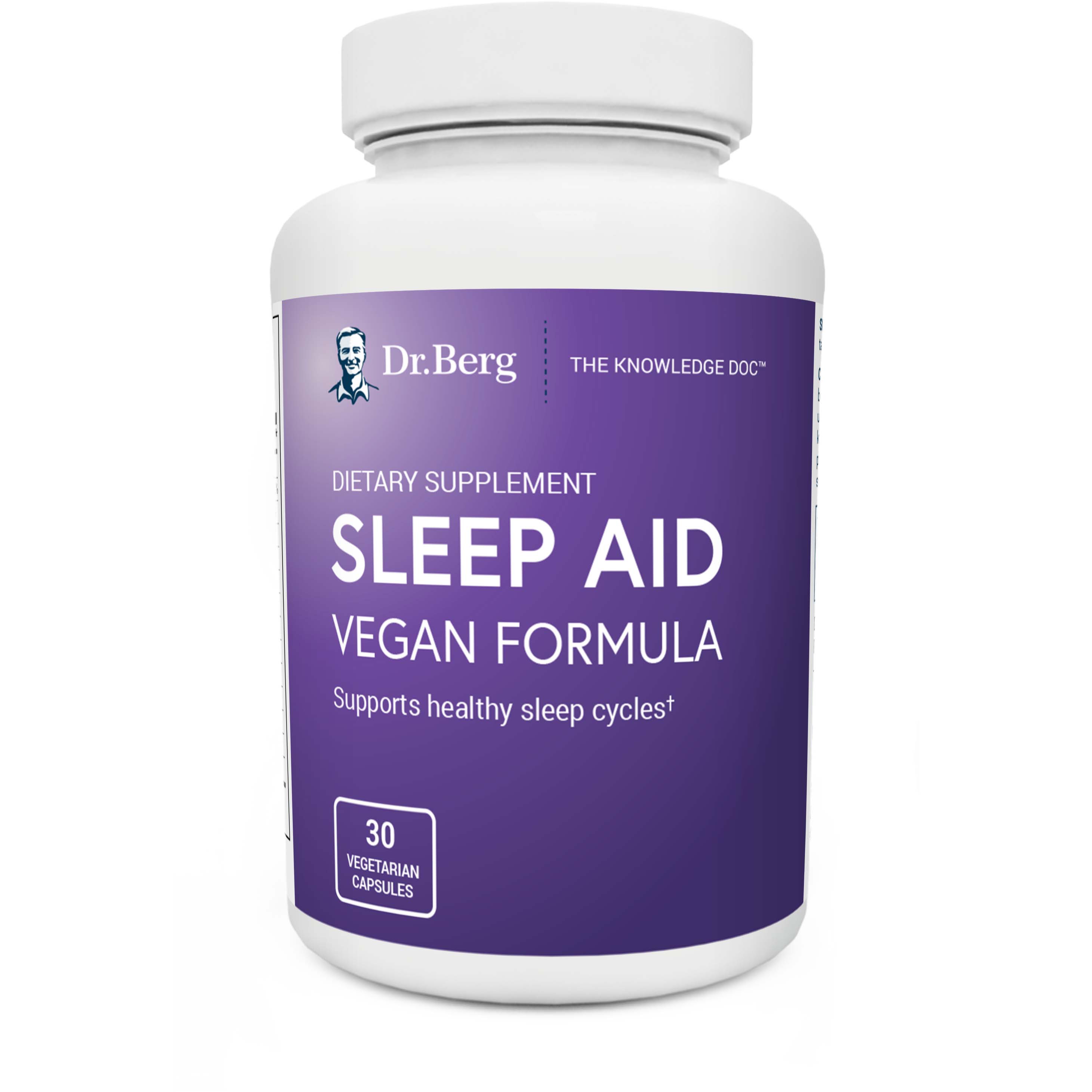 Dr.Berg Sleep Aid Vegan Formula, 30 Veggie Capsules
