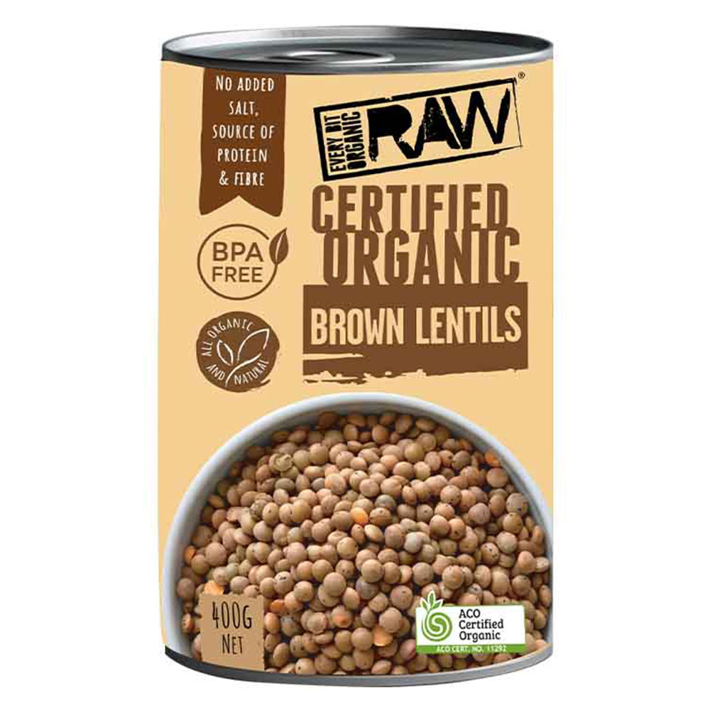 Every Bit Organic Raw Brown Lentils 400 Gm