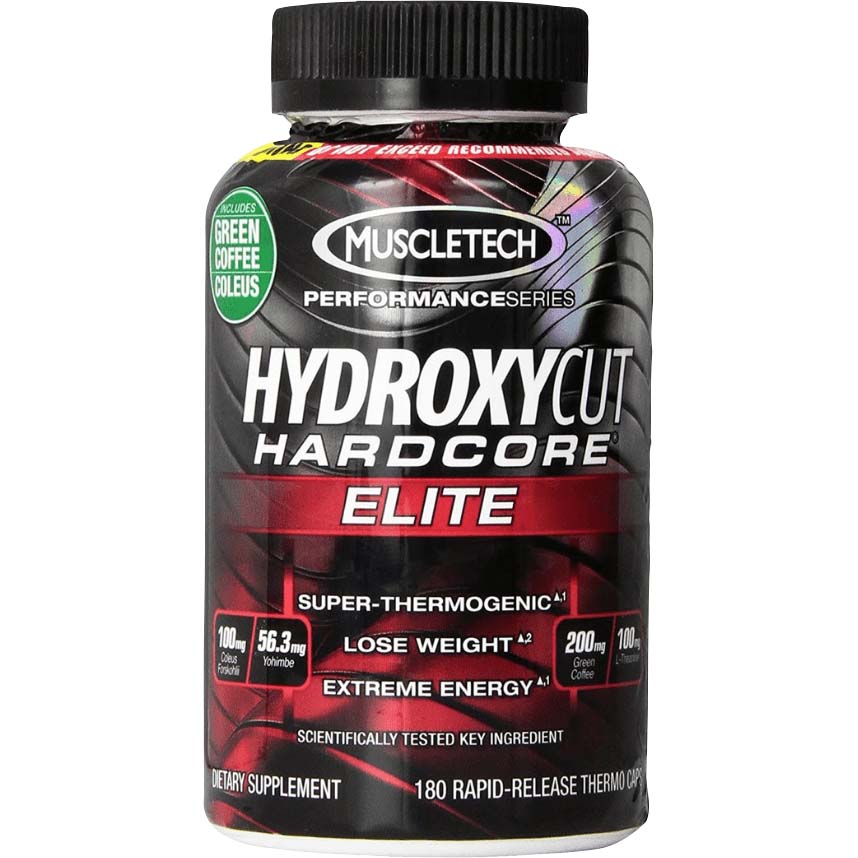 MuscleTech Hydroxycut Hardcore Elite 180 Capsules