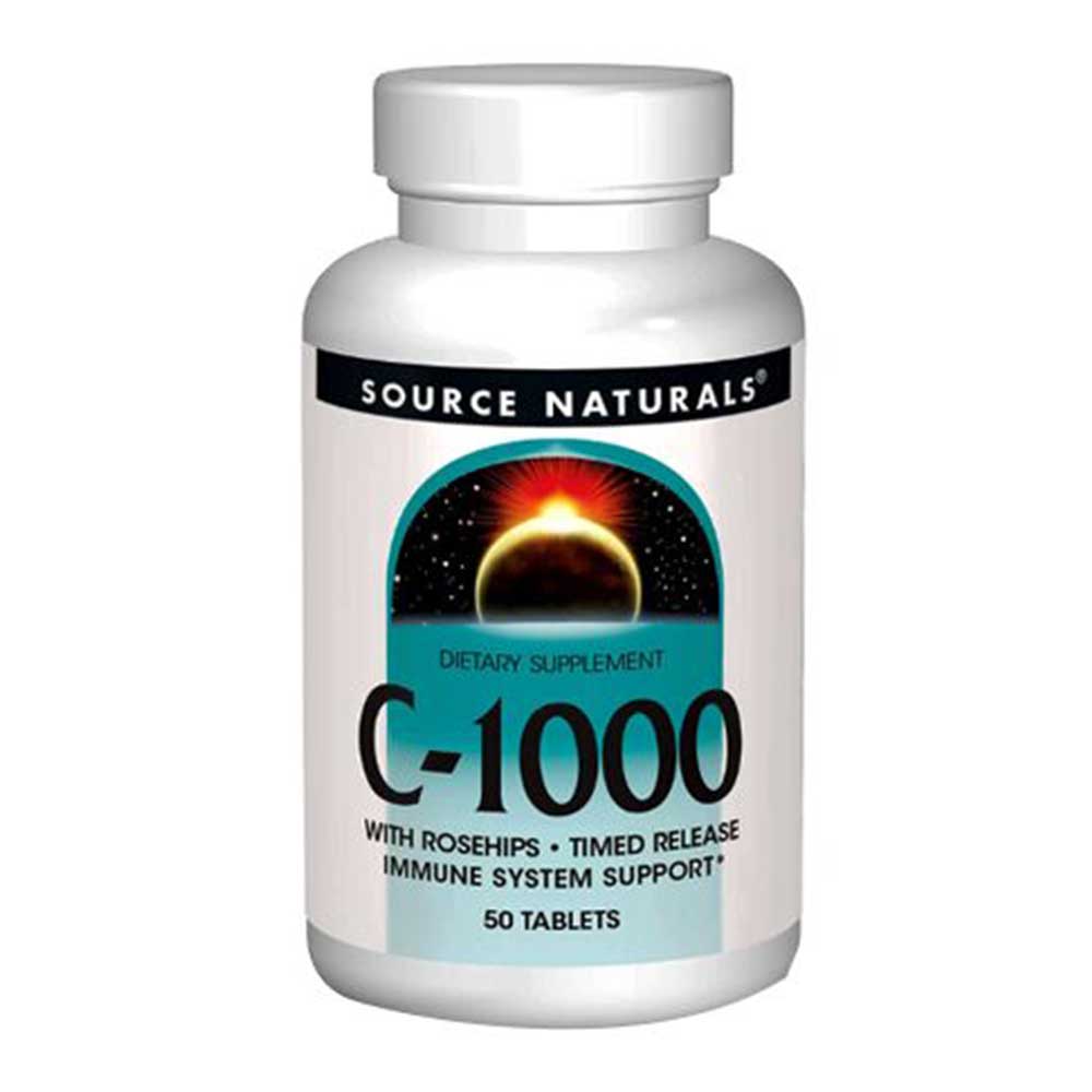 Source Naturals C-1000 Time Release, 1000 mg, 50 Tablets