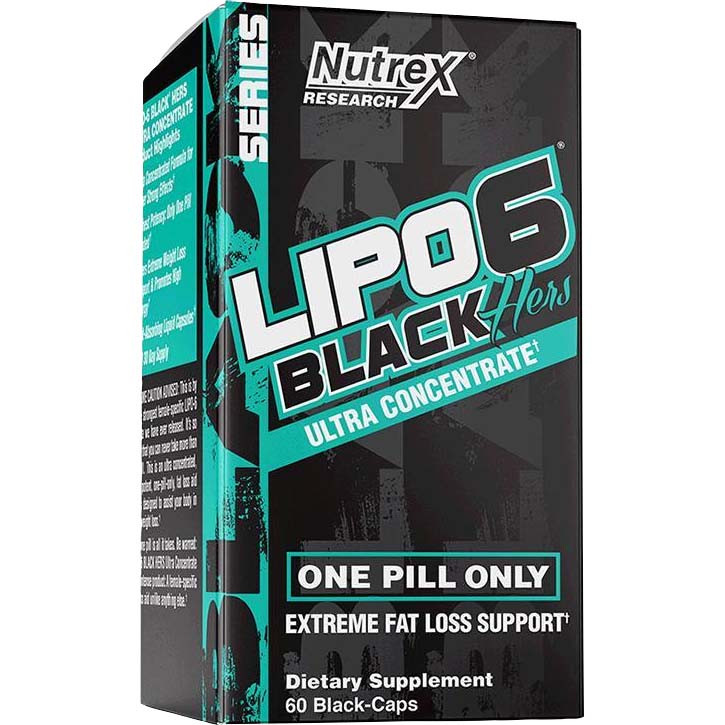 Nutrex Lipo 6 Black Hers Weight Loss Support 60 Capsules