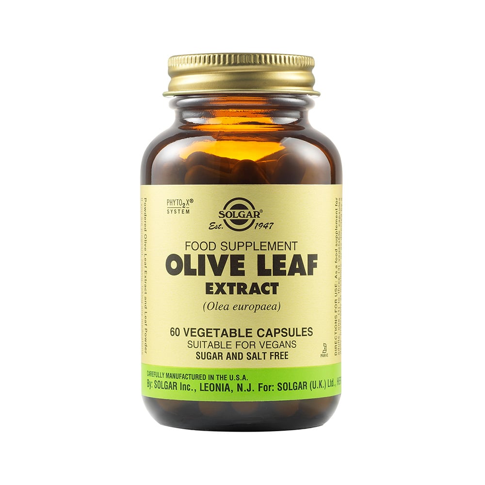 Solgar Standardized Olive Leaf Extract 60 Vegetable Capsules