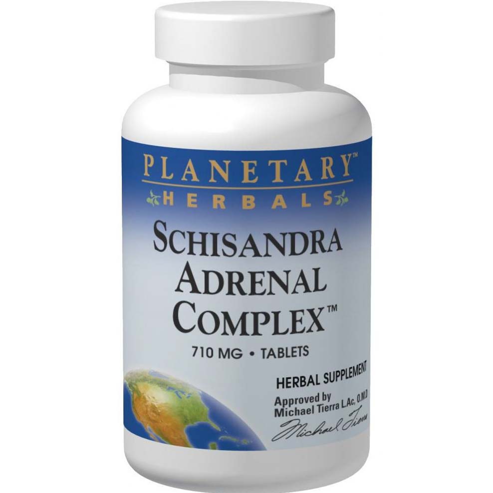 Planetary Herbals Schisandra Adrenal Complex, 710 mg, 60 Tablets