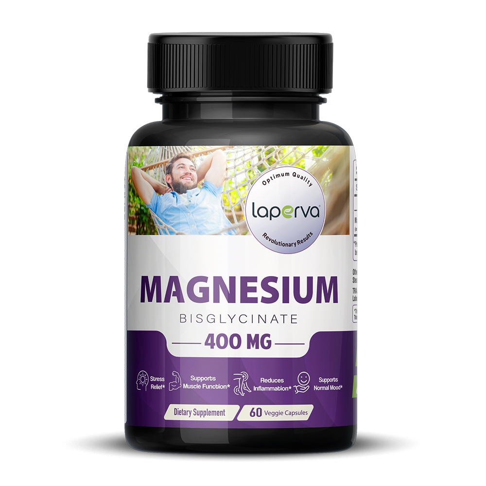 Laperva Magnesium Bisglycinate, 400 mg, 60 Veggie Capsules