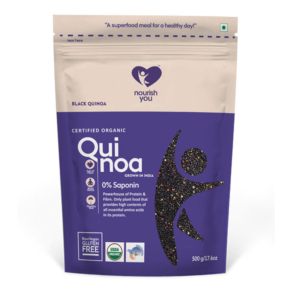 Nourish You Black Quinoa 500 Gm