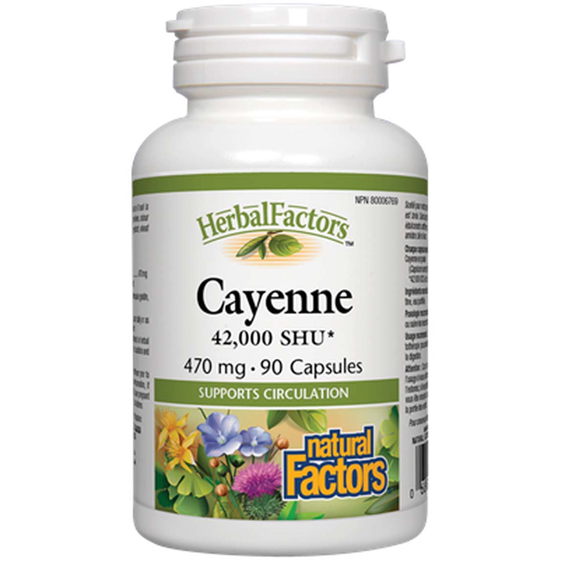 Natural Factors Cayenne 90 Capsules 470 mg