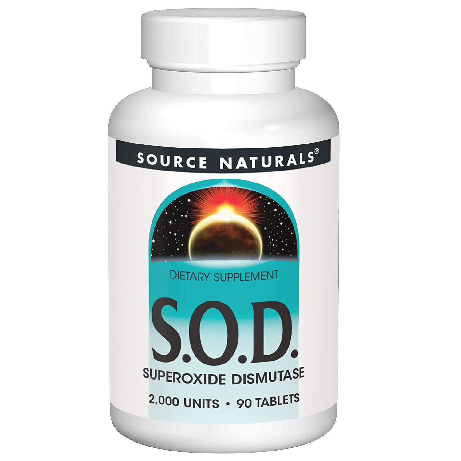 Source Naturals SOD, 90 Tablets, 2000 IU 50 mcg
