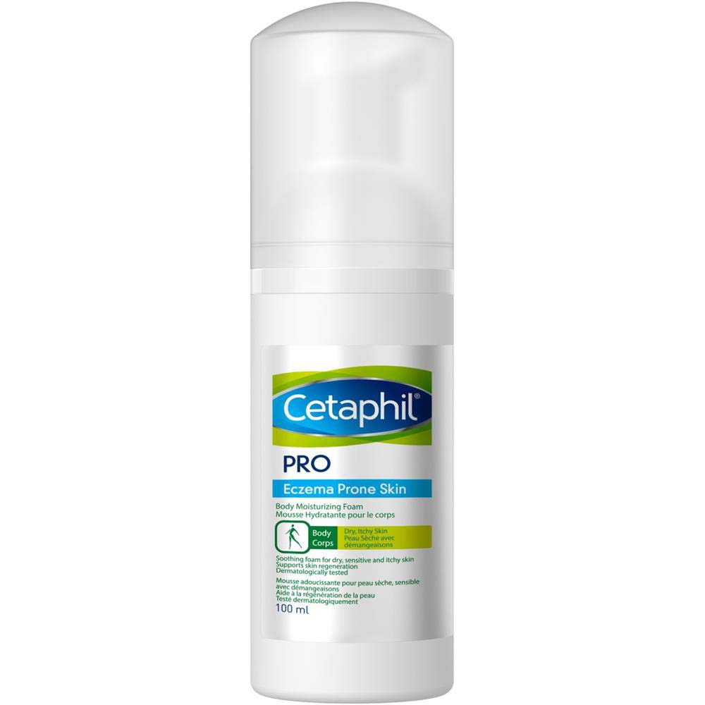 Cetaphil Pro Eczema Prone Skin Body Moisturizing Foam, 100 ML
