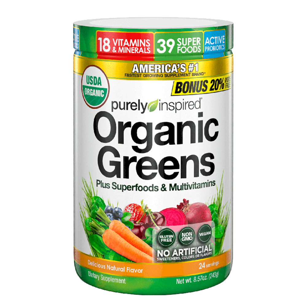 Purely Inspired Organic Greens, Unflavored, 24
