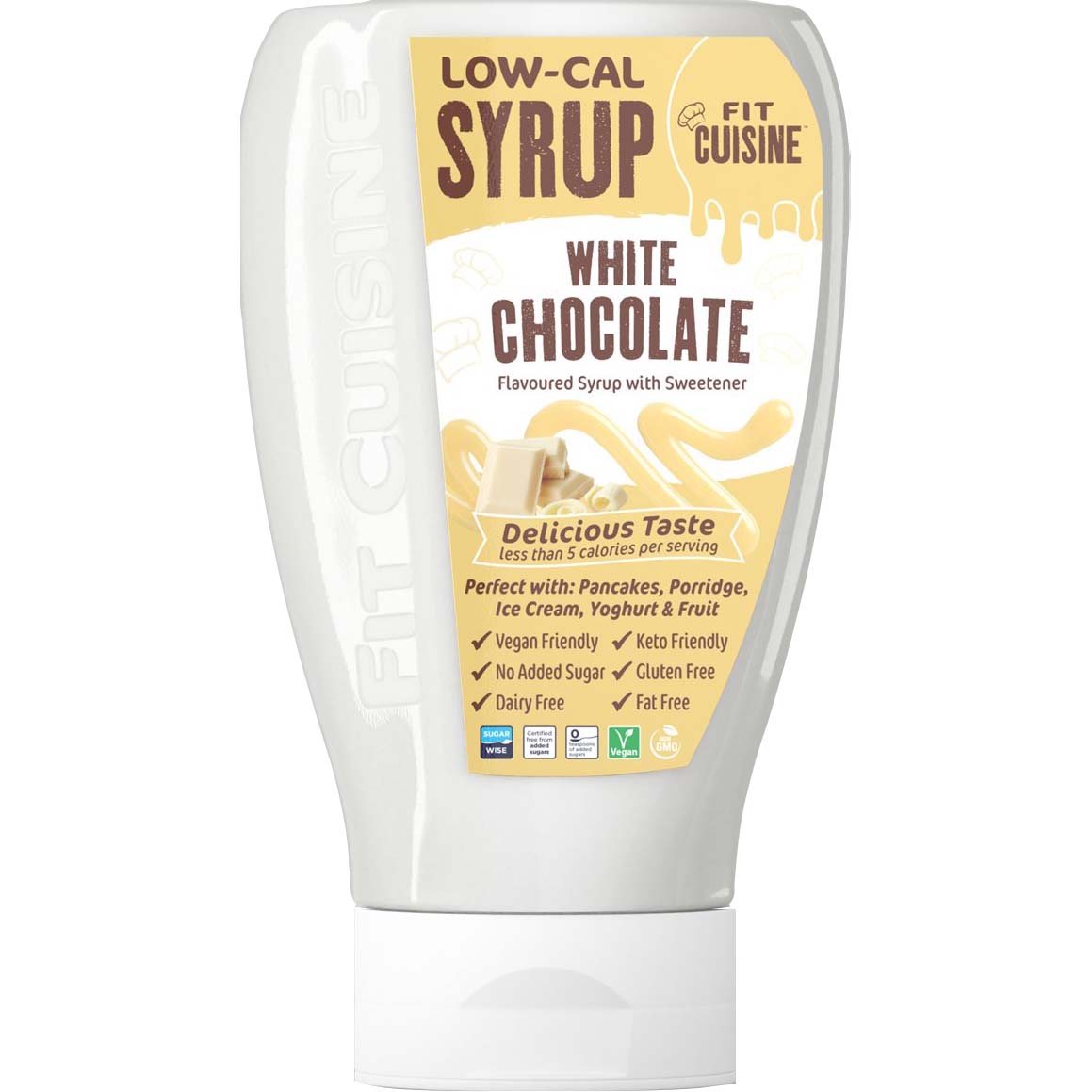 Applied Nutrition Low Cal Syrup, White Chocolate