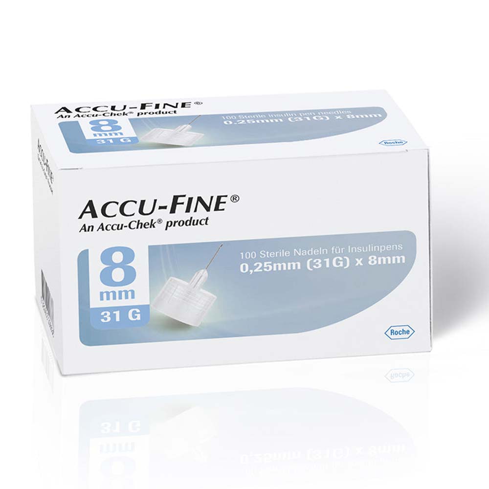 Accu-Chek Accu-Fine 100 Needeles 8 MM