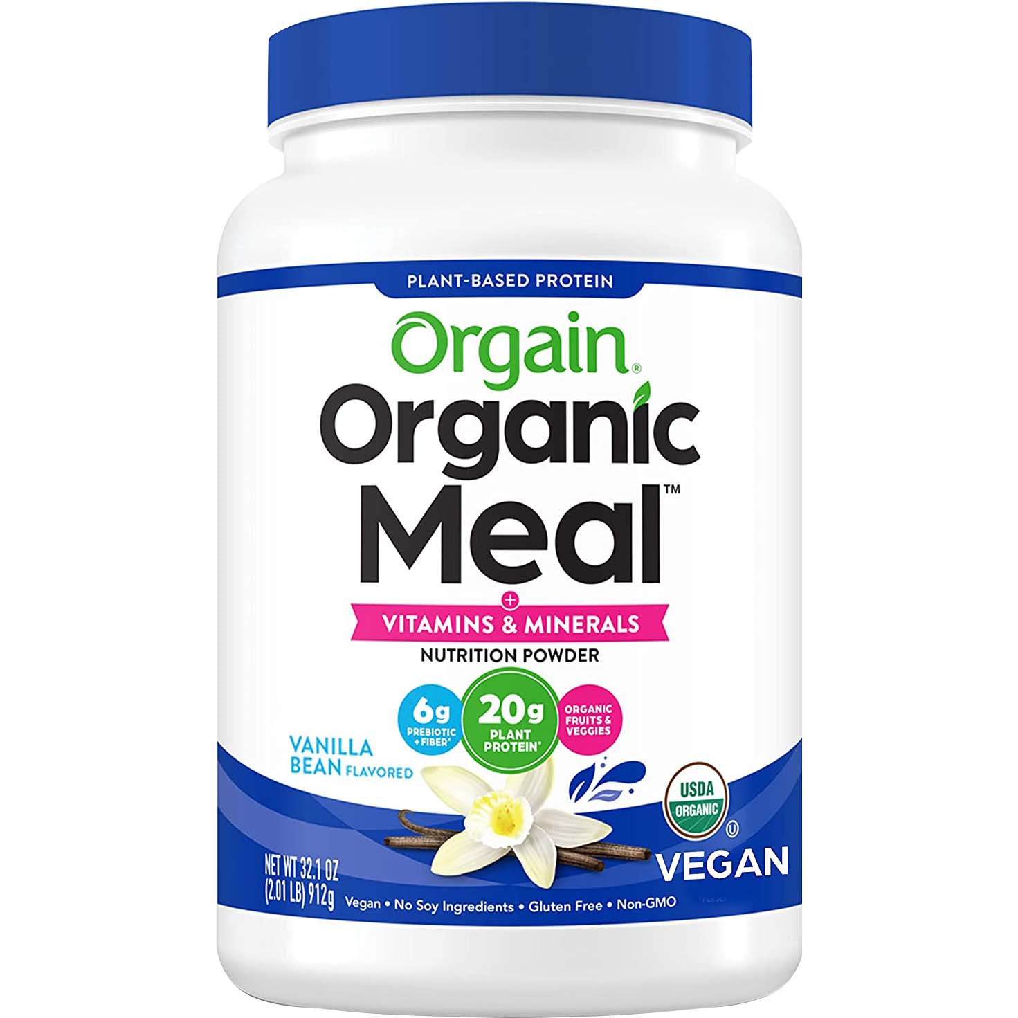 Orgain Organic Meal, Vanilla, 912 Gm