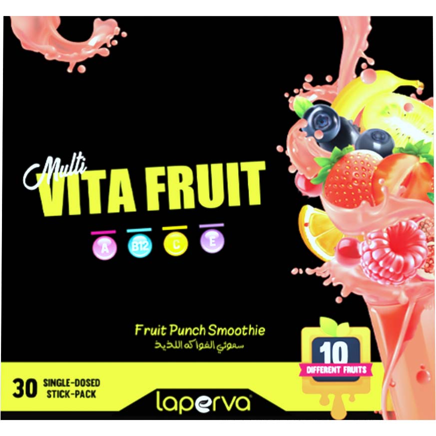 Laperva Multi Vita Fruit 30 Stick Packs Fruit Punch