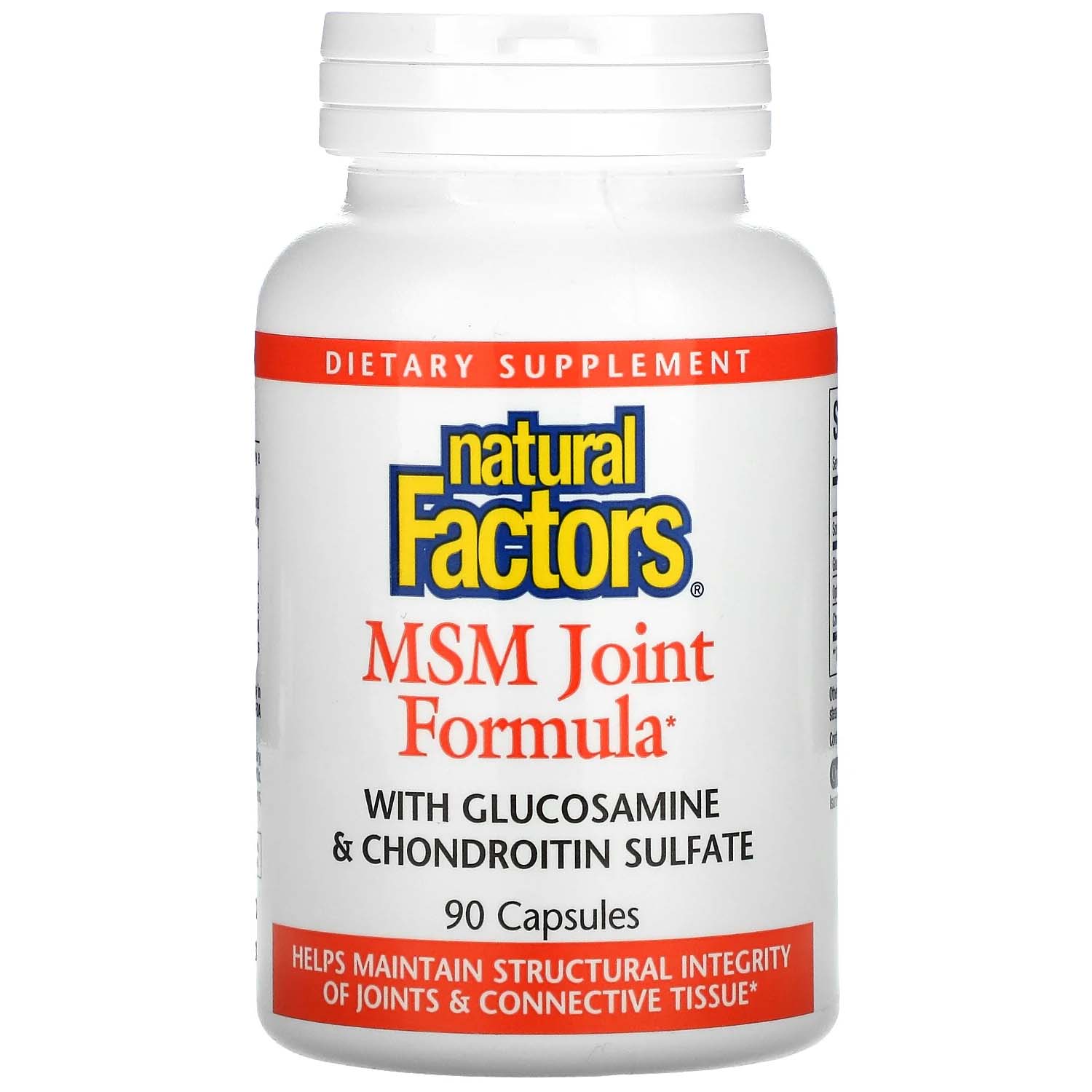 Natural Factors MSM Joint Formula, 90 Capsules