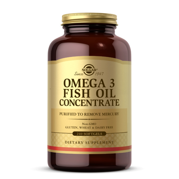 Solgar Omega-3 Fish Oil Concentrate, 240 Softgels