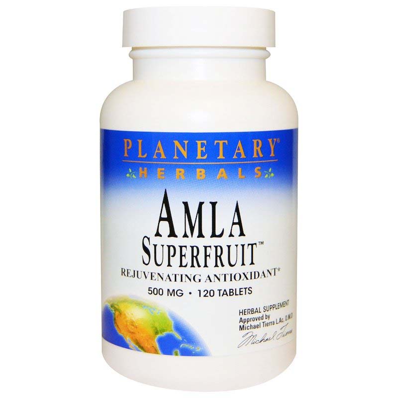 Planetary Herbals Amla Superfruit, 500 mg, 120 Tablets