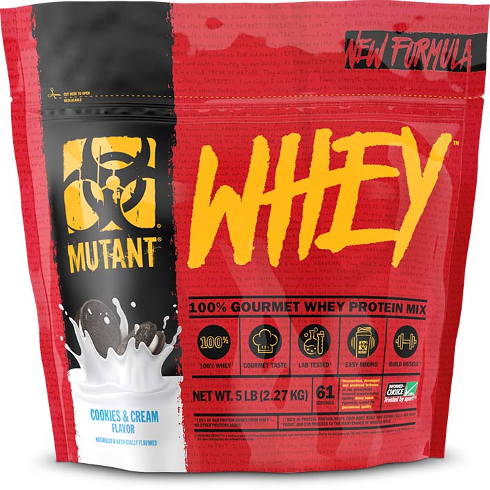 Mutant Whey 100%, Cookies and Cream, 5 LB