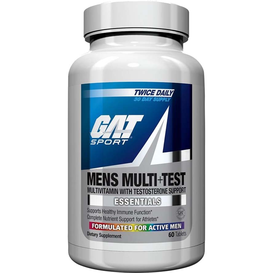 Gat Sport Men's Multi+Test Vitamin, 60 Tablets
