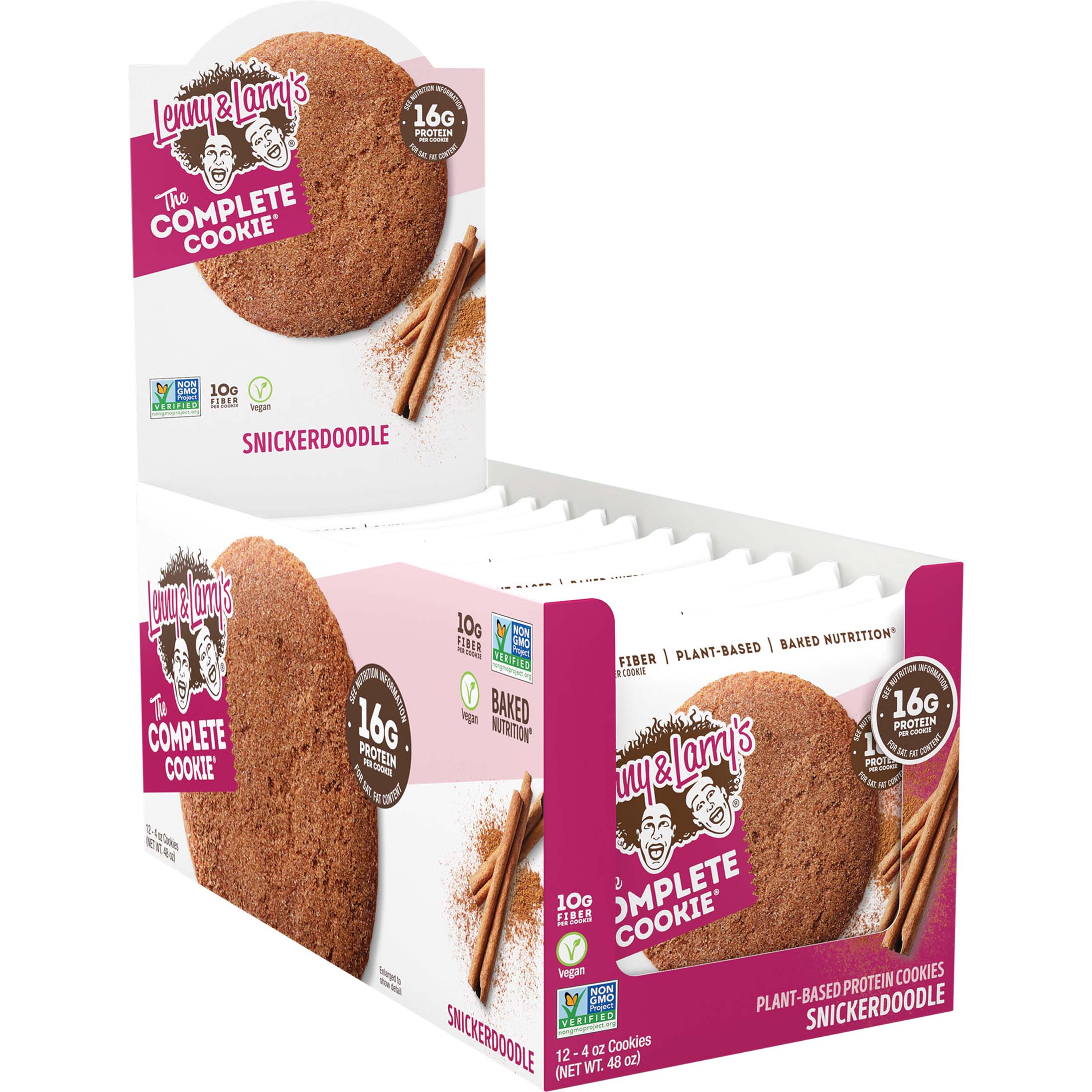Lenny & Larry’s Complete Cookies Box of 12 Pieces Snicker Doodle