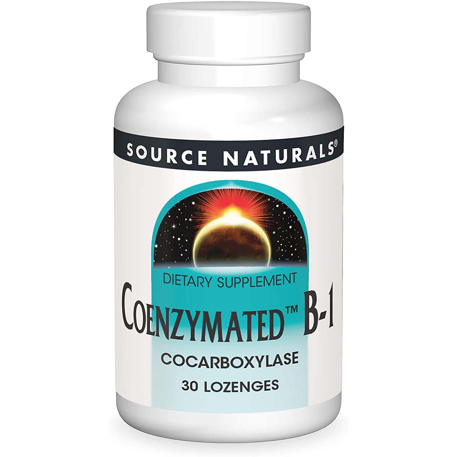 Source Naturals Coenzymated B-1, 25 mg, 30 Lozenges