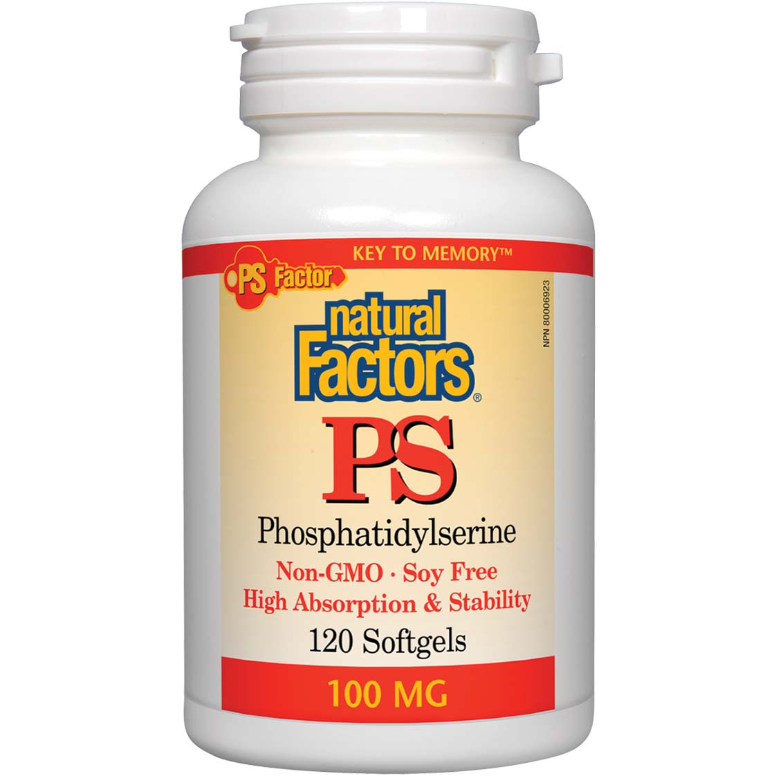 Natural Factors PS Phosphatidylserine, 100 mg, 120 Softgels